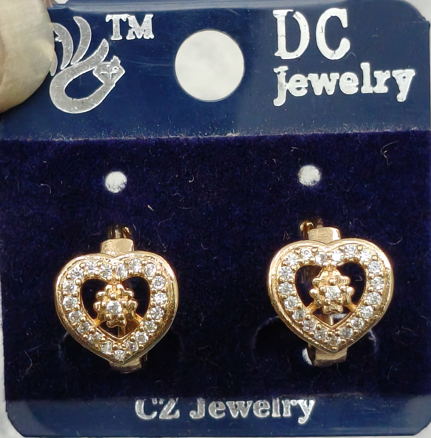 AD GOLD POLISH HOOP EARRING