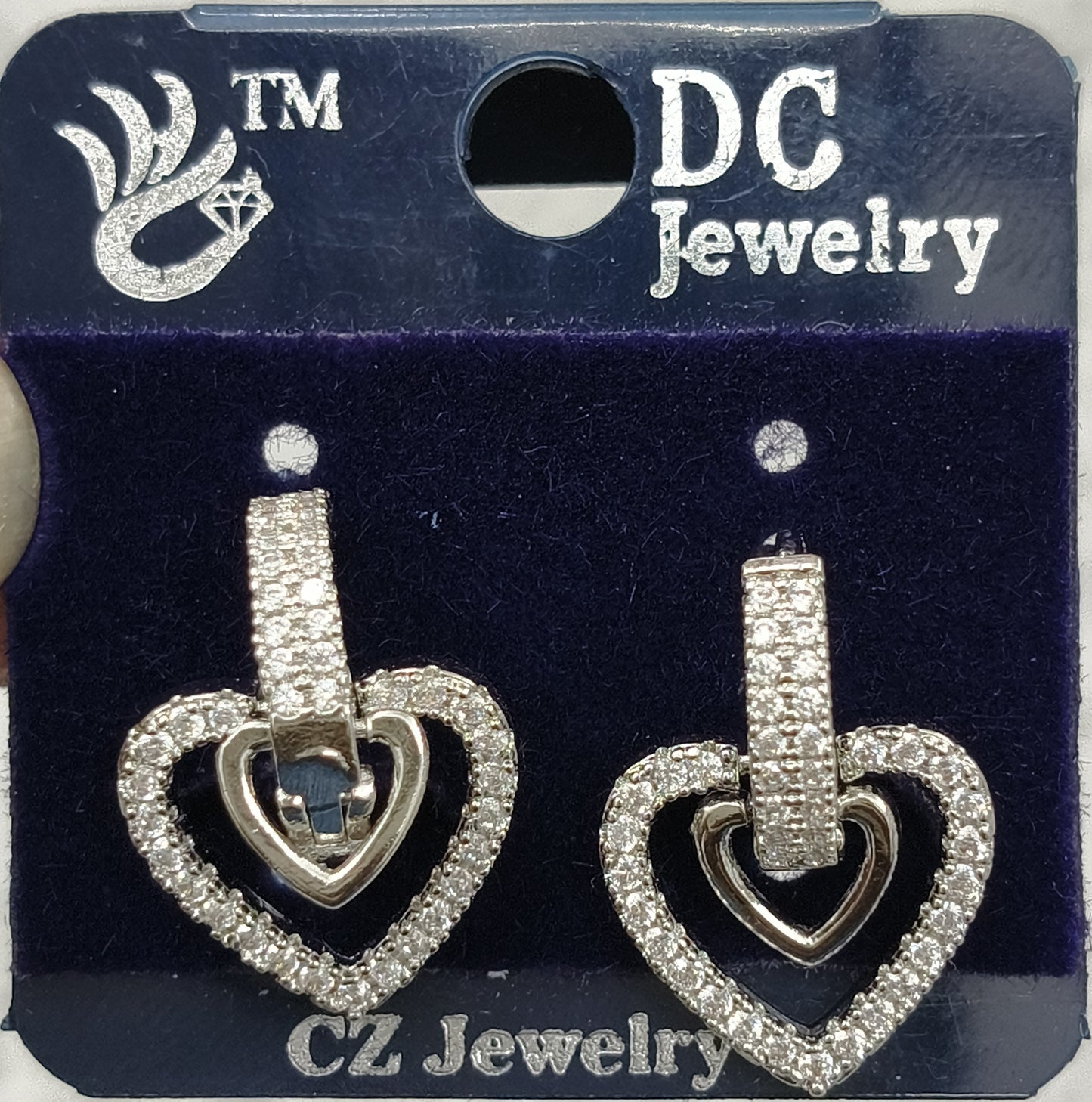 AD SILVER POLISH HOOP EARRING