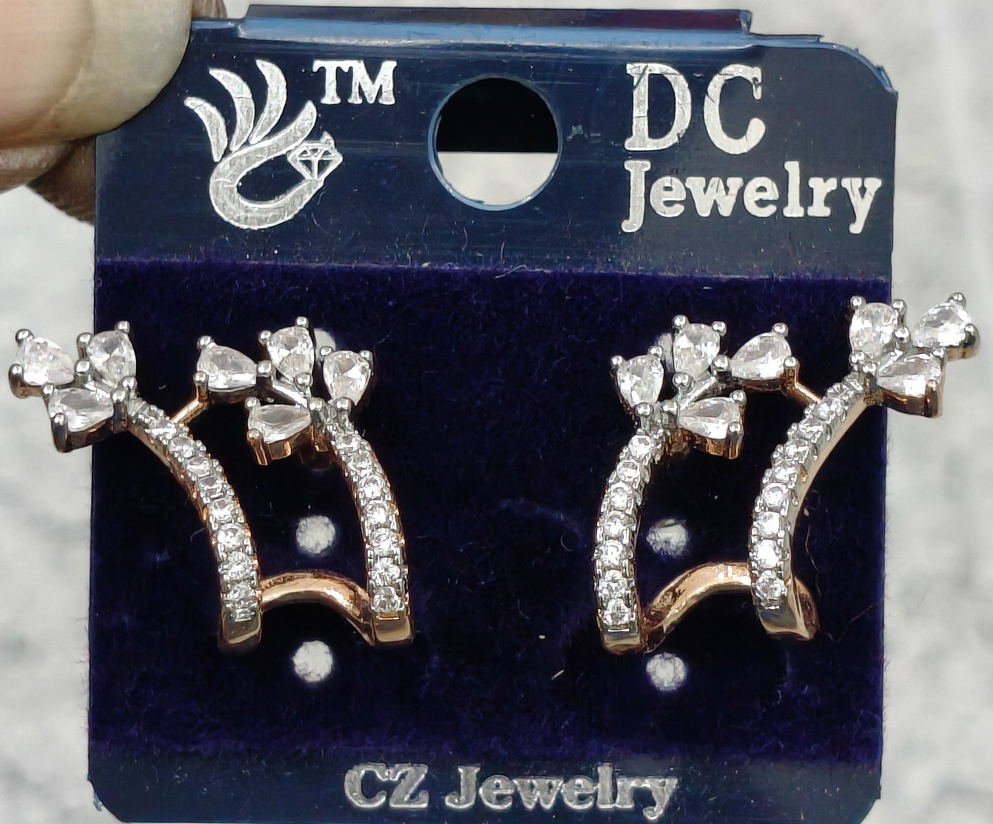 AD SILVER POLISH TOPS EARRING