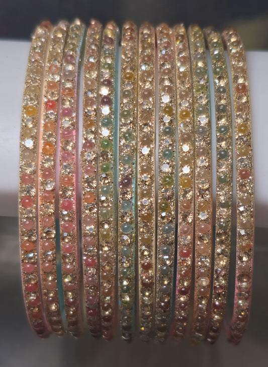 Vinveli Glass Bangle (Dozen - 12 Bangle)