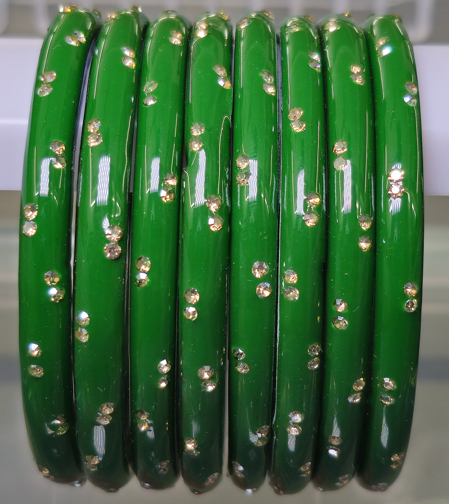 Anjali Design Glass Bangle (8 Bangle)