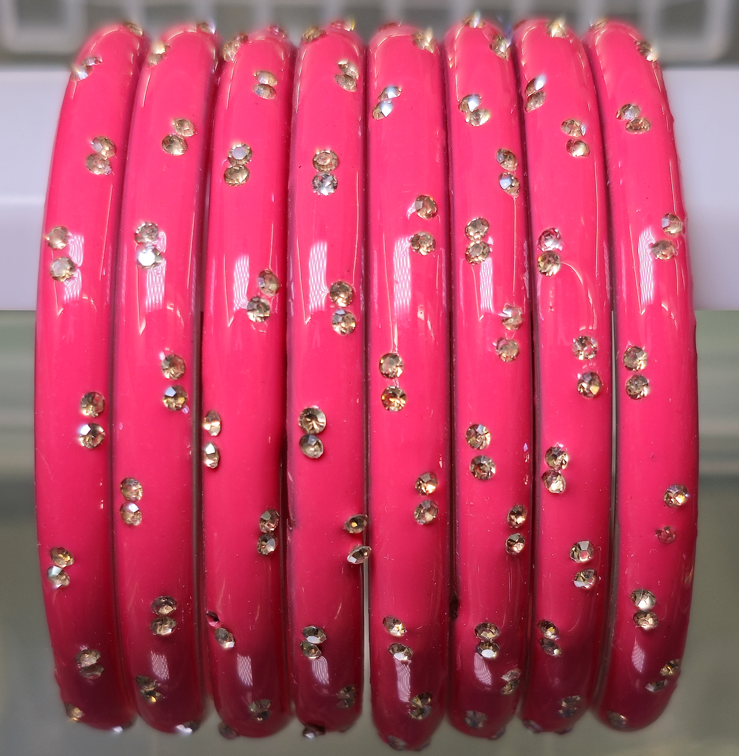 Anjali Design Glass Bangle (8 Bangle)