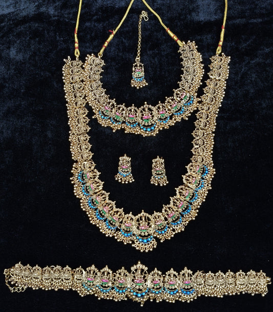 Premium Antique Colorful Bridal Jewellery Set