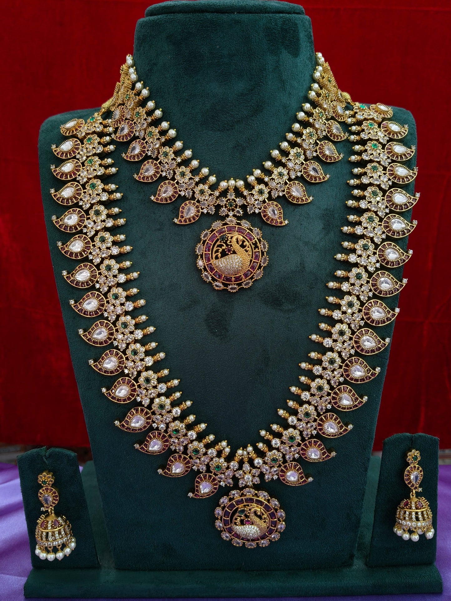 AD Premium Semi Bridal Jewellery Set