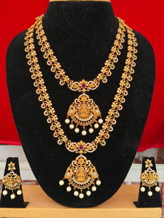 AD Premium Antique Semi Bridal Jewellery Set