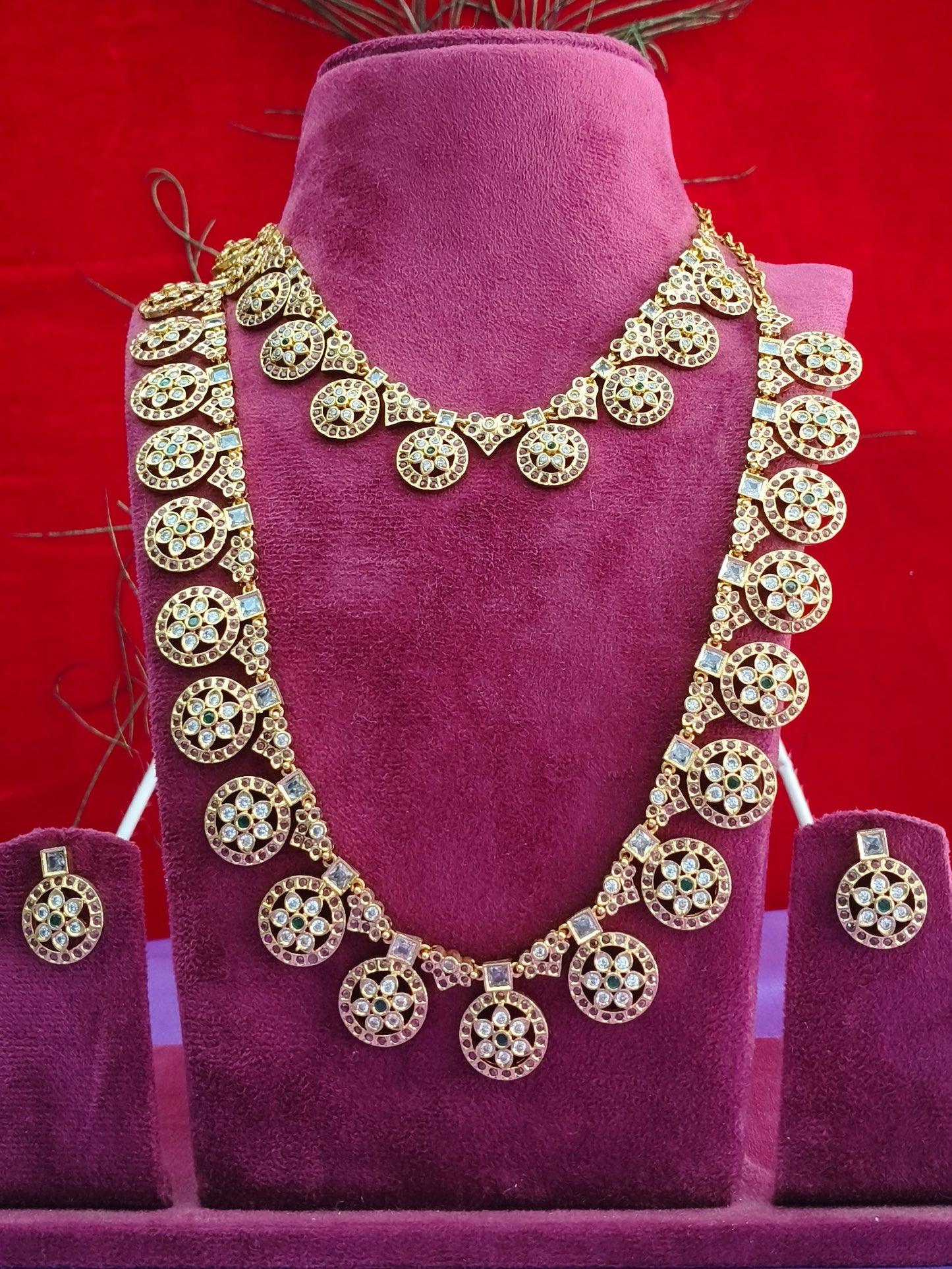 AD Premium Semi Bridal Jewellery Set