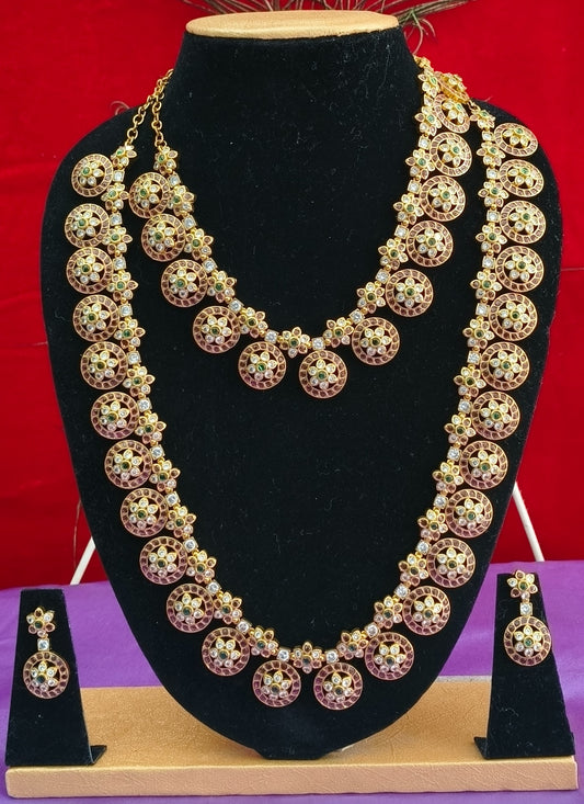 AD Premium Semi Bridal Jewellery Set