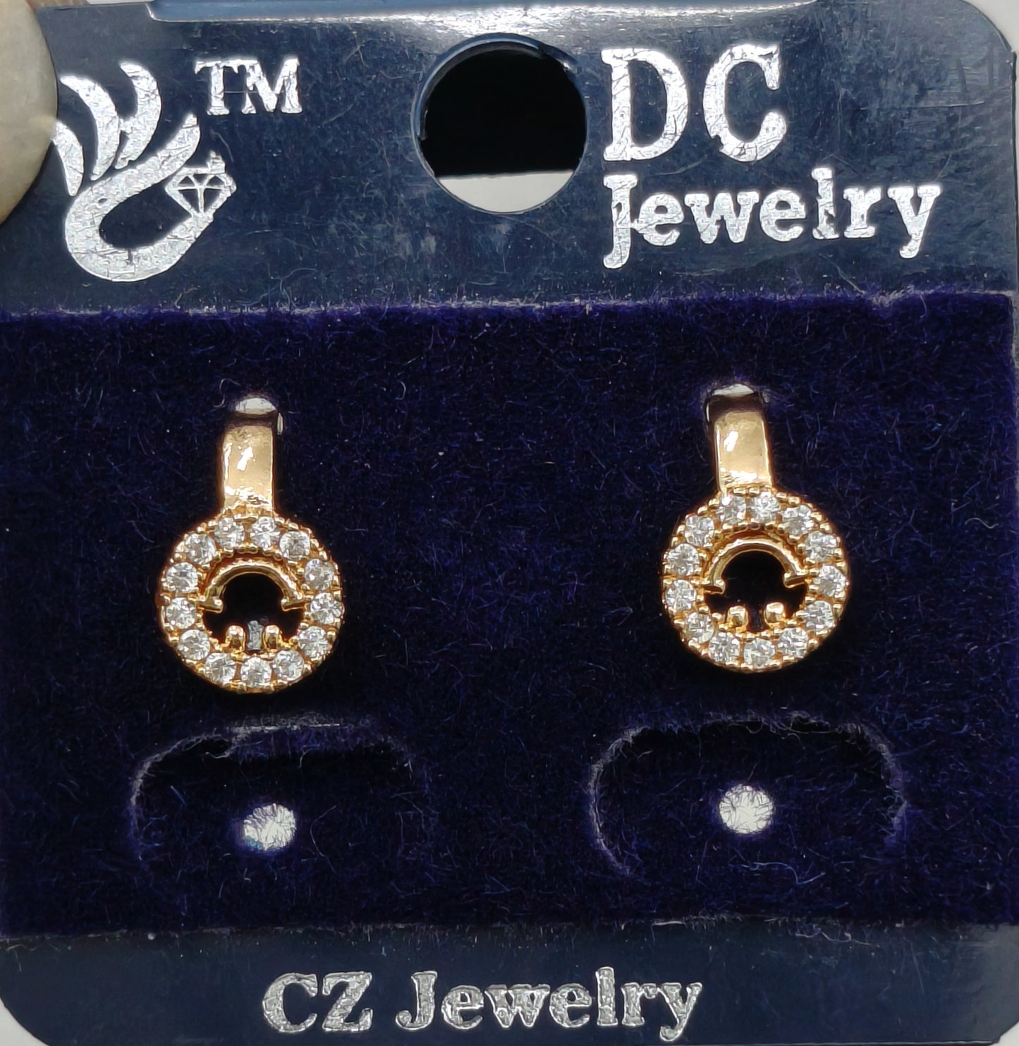 AD GOLD POLISH NON PIERCE PRESS EARRING/NOSE PIN