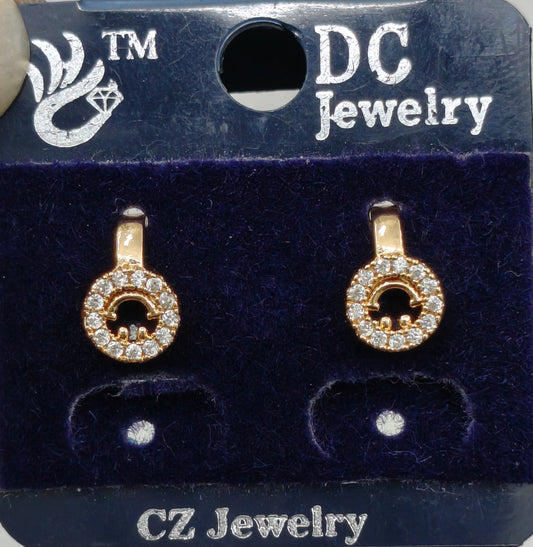 AD GOLD POLISH NON PIERCE PRESS EARRING/NOSE PIN