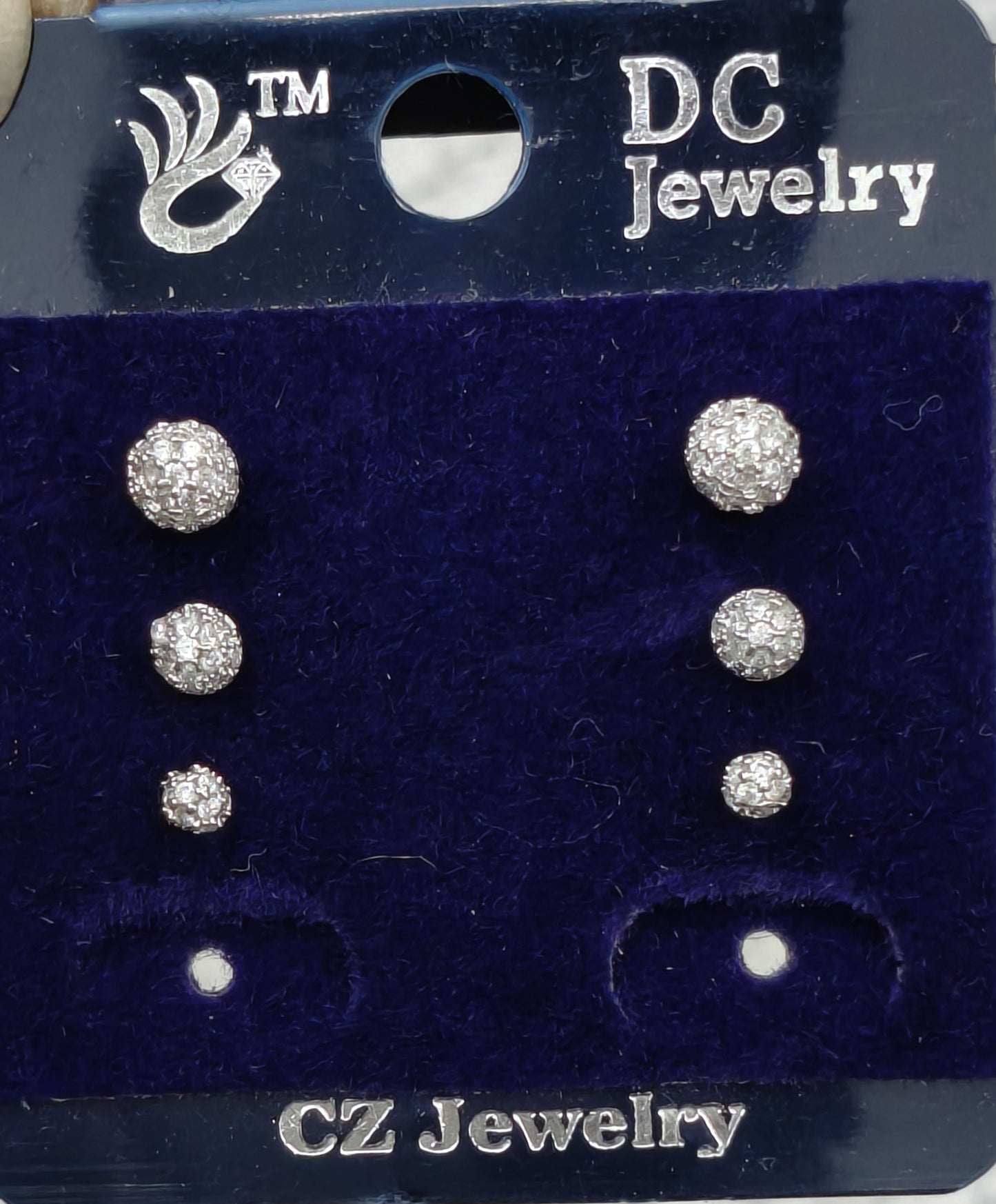 AD SILVER POLISH THREE SET COMBO TOPS EARRING