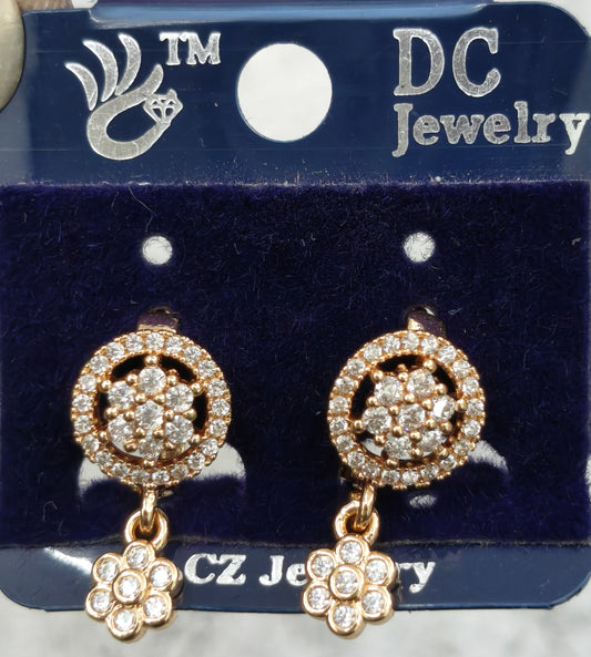 AD GOLD POLISH HOOP EARRING
