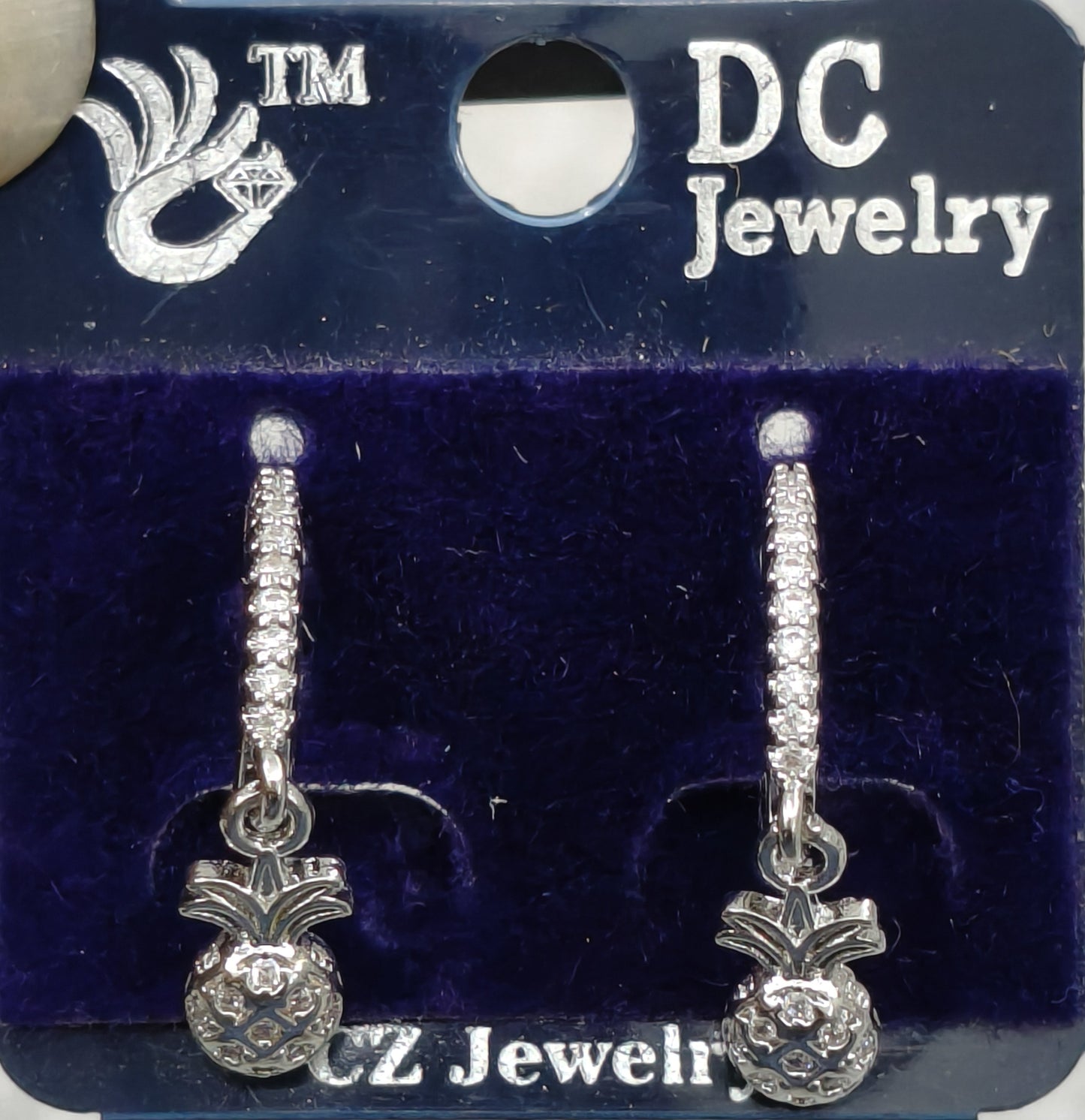AD SILVER POLISH HOOP EARRING