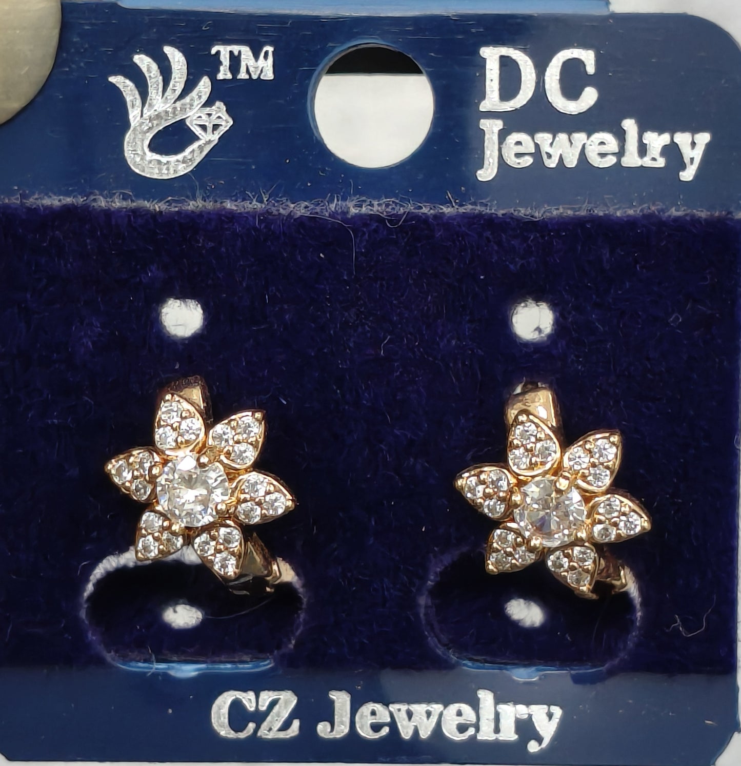 AD GOLD POLISH HOOP EARRING