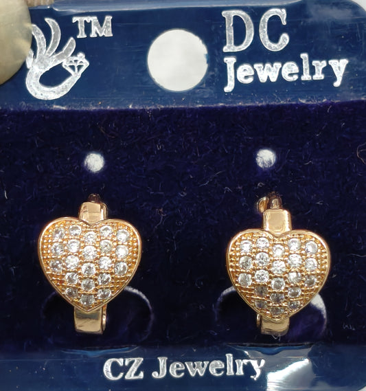 AD GOLD POLISH HOOP EARRING