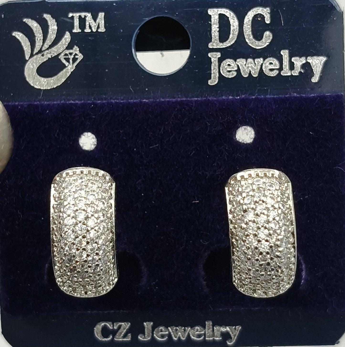 AD SILVER POLISH HOOP EARRING