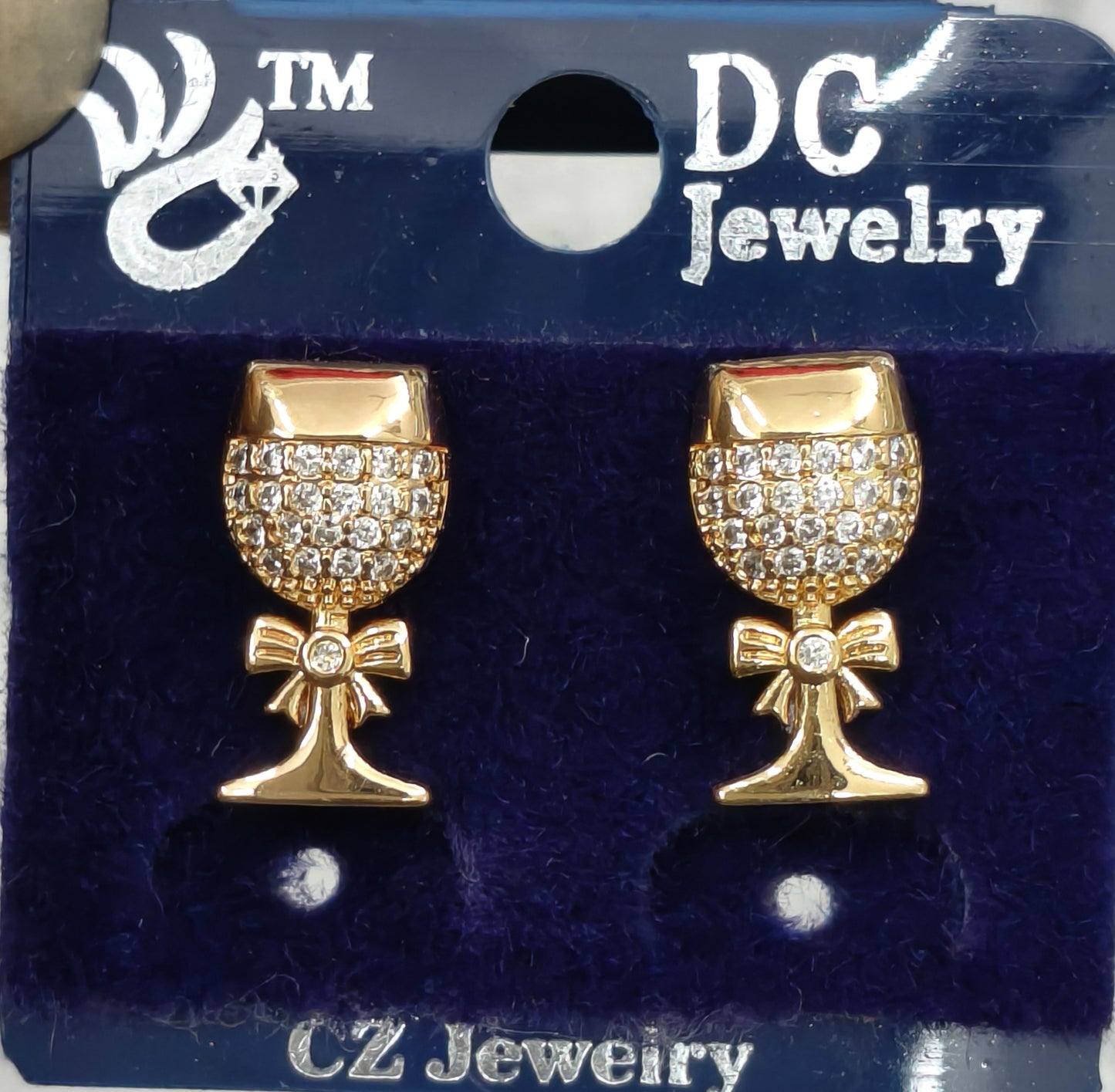 AD GOLD POLISH TOPS EARRING