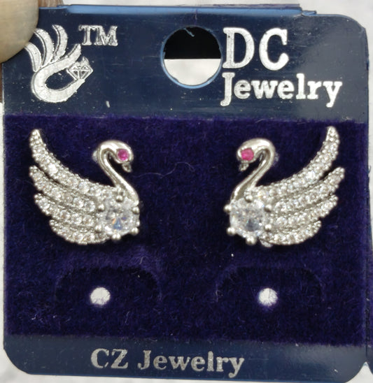 AD SILVER POLISH TOPS EARRING