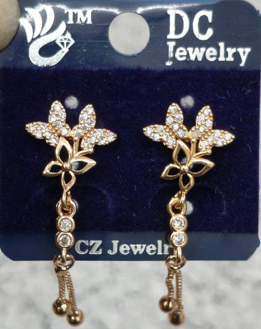 AD GOLD POLISH LATKAN TOPS EARRING