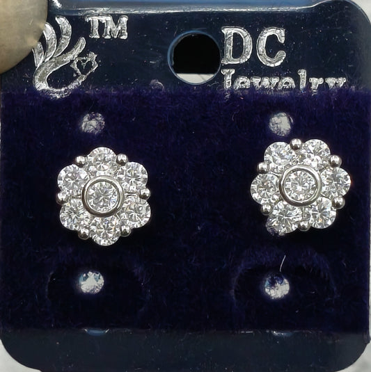 AD SILVER POLISH TOPS EARRING
