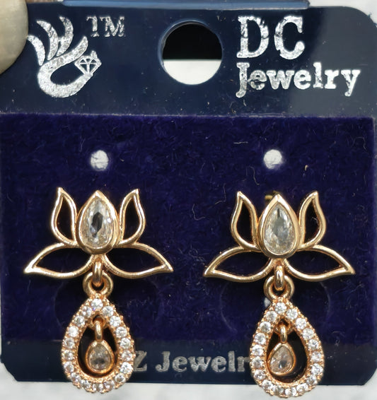 AD GOLD POLISH TOPS EARRING