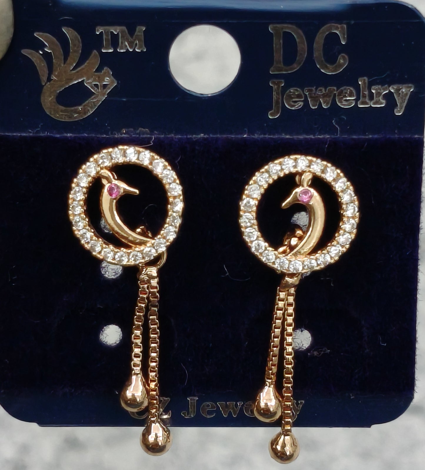 AD GOLD POLISH LATKAN TOPS EARRING