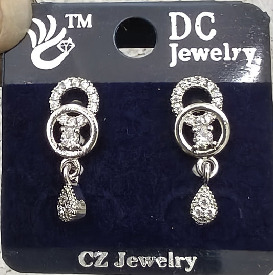AD SILVER POLISH TOPS EARRING