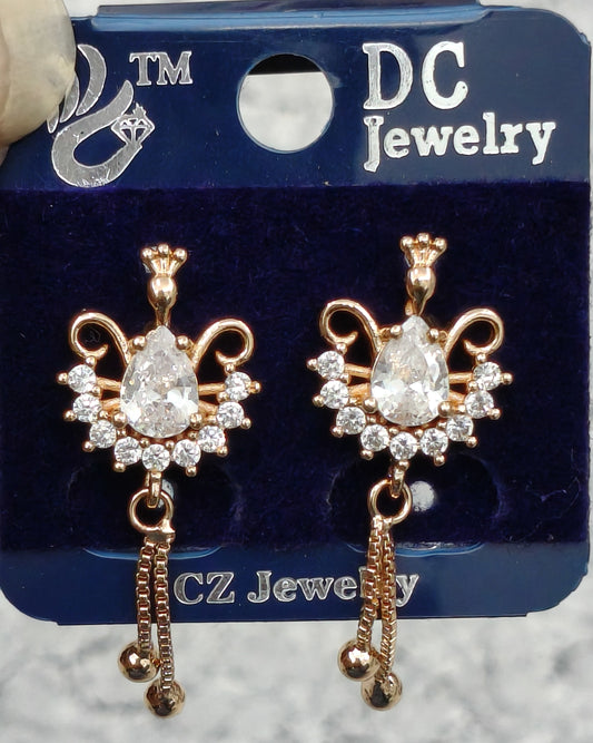 AD GOLD POLISH LATKAN TOPS EARRING