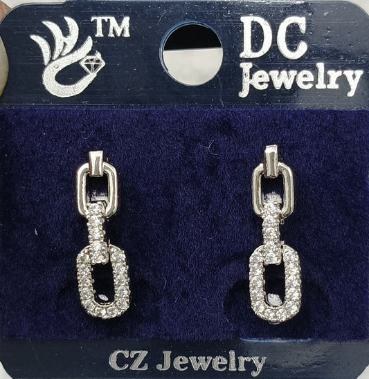 AD SILVER POLISH TOPS EARRING