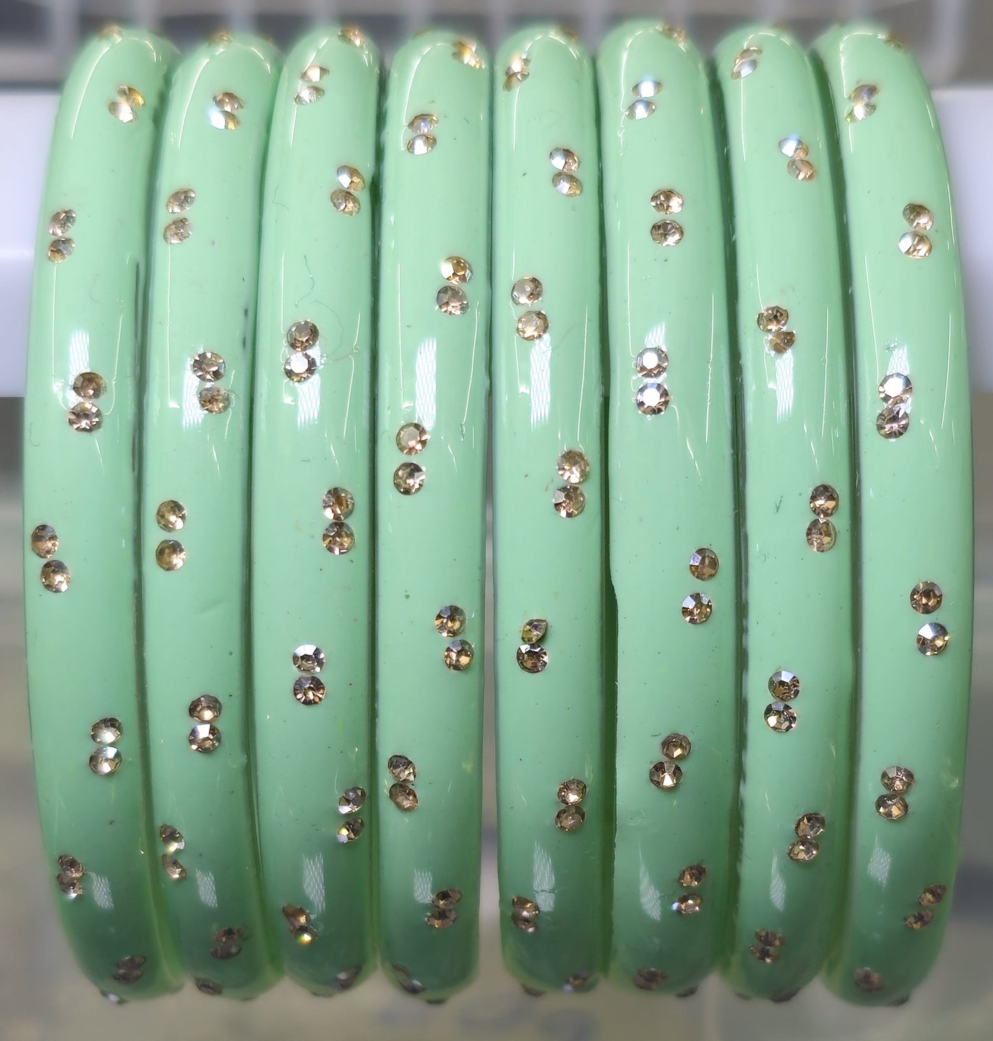 Anjali Design Glass Bangle (8 Bangle)