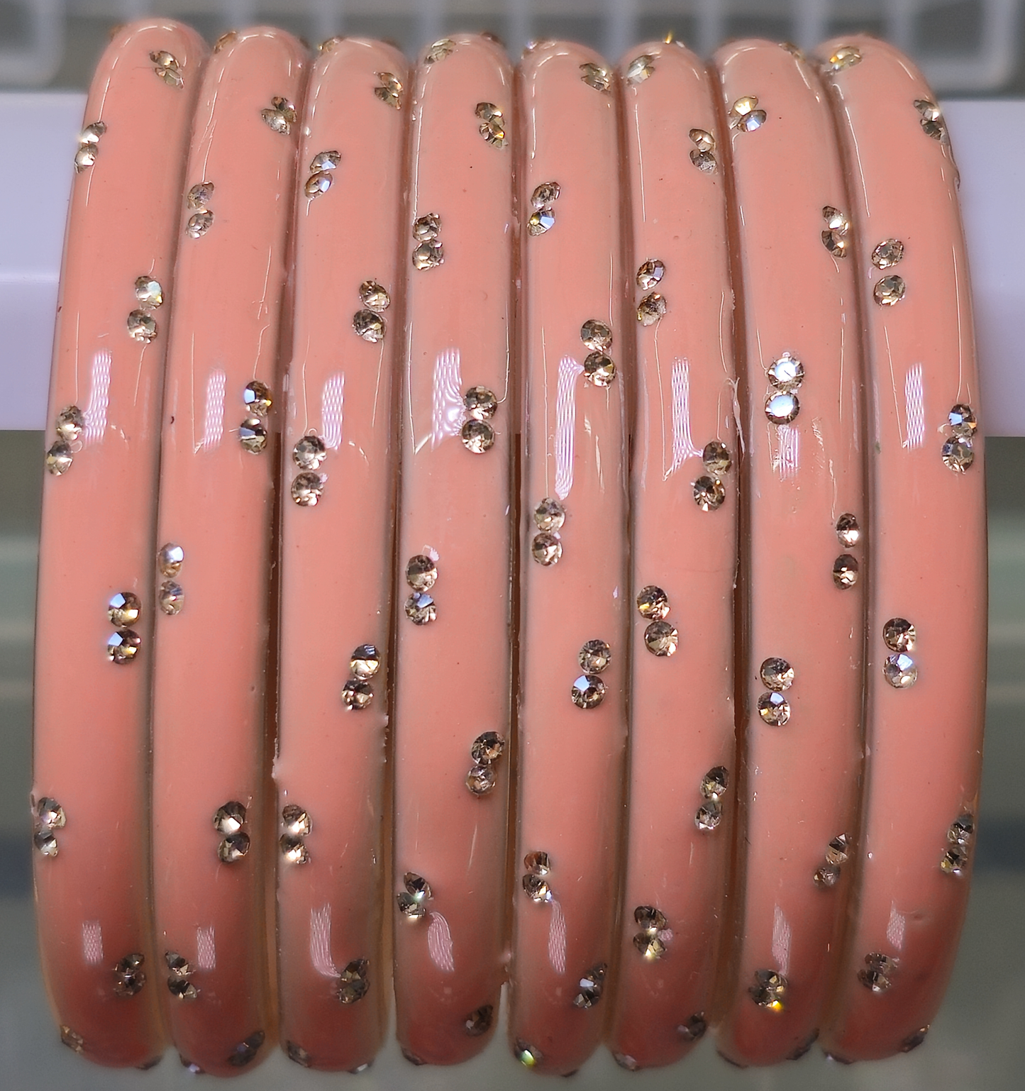 Anjali Design Glass Bangle (8 Bangle)