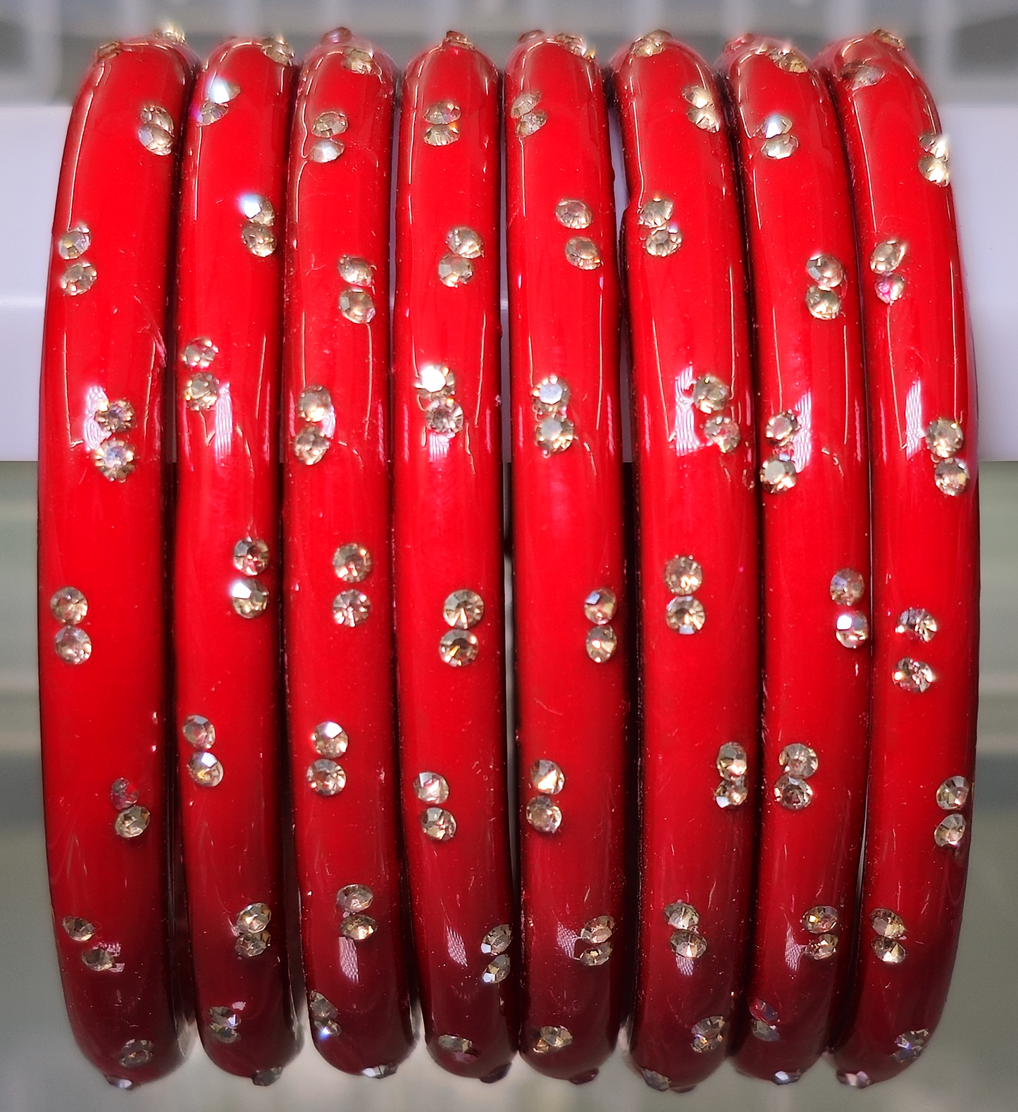 Anjali Design Glass Bangle (8 Bangle)